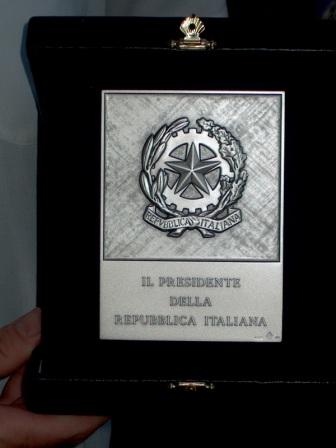 Targa del Presidente della Repubblica